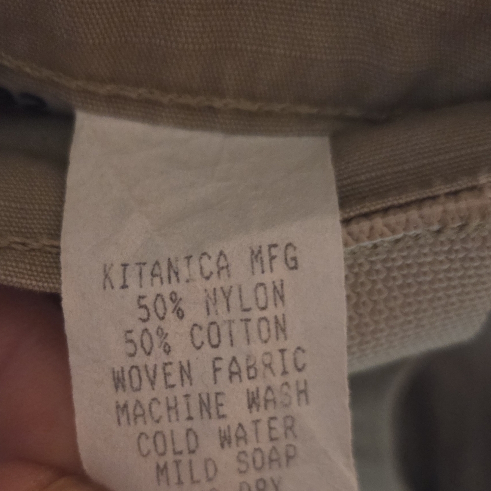 Kitanica Tactical Ripstop Utility Pants Tan Khaki Made In USA Size 32x32 - Picture 9 of 9